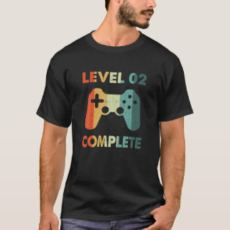 Niveau 2 Complete videogamer - 2e bruiloft Anivers T-shirt