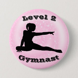 Niveau 2 Gymnast - Meisjes Gymnastiek Button
