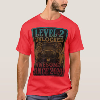 Niveau 2 niet-vergrendeld Geweldige sinds 2020 2e  T-shirt