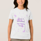 Niveau 2 ontgrendeld Voeg verjaardagsnaam toe Datu Tri-Blend Shirt (Voorkant)