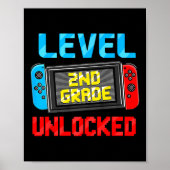 Niveau 2e klas ontgrendeld terug naar school eerst poster (Voorkant)