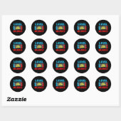 Niveau 2e klas ontgrendeld terug naar school eerst ronde sticker (Vel)