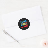 Niveau 2e klas ontgrendeld terug naar school eerst ronde sticker (Envelop)