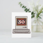 Niveau 30 geopend feestdagenkaart (Staand voorkant)