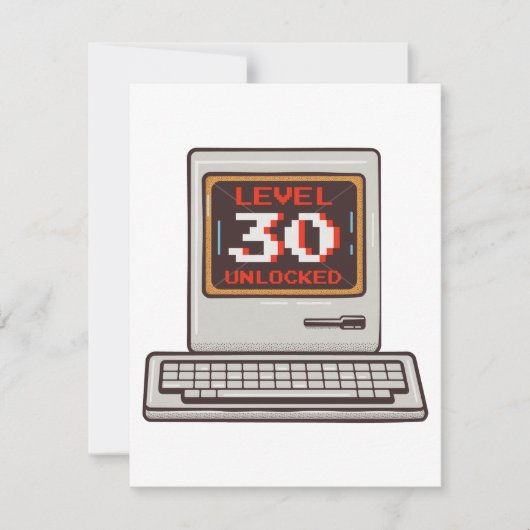 Niveau 30 geopend feestdagenkaart (Voorkant)