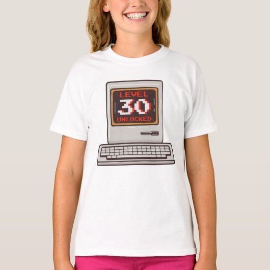 Niveau 30 geopend t-shirt (Voorkant)