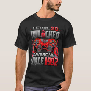 Niveau 30 niet-vergrendeld Geweldige sinds 1992 30 T-shirt