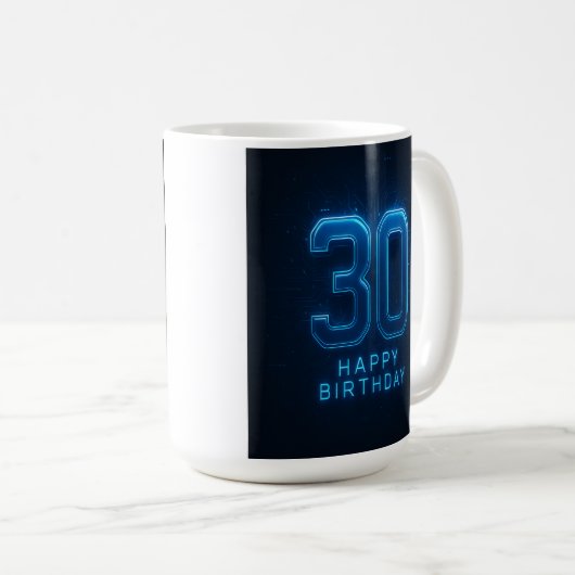 Niveau 30 ontgrendeld: Techno Verjaardag Mok (Voorkant rechts)