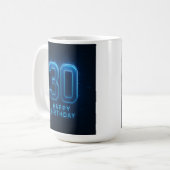 Niveau 30 ontgrendeld: Techno Verjaardag Mok (Voorkant links)