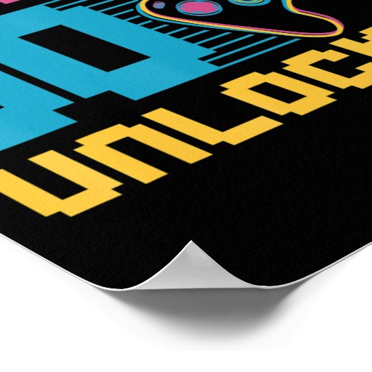 Niveau 30 ontgrendelde games op zaterdag poster (Hoek)