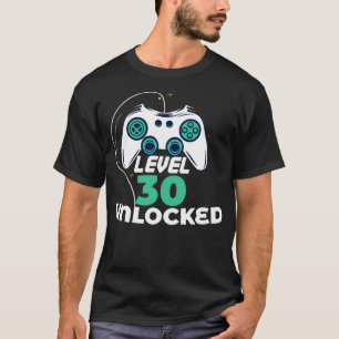 Niveau 30 ontgrendelde videoband op zaterdag t-shirt