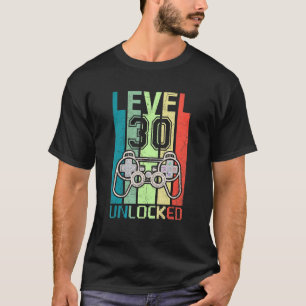 Niveau 30 Onvergrendelde videoband 30th Birthday T T-shirt