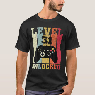 Niveau 31 onvergrendelde grappige videoband 31St.  T-shirt