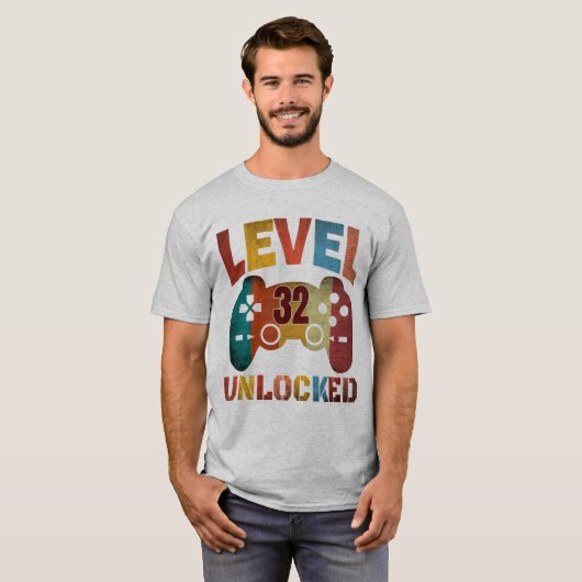 NIVEAU 32 NIET-GEBLOKKEERDE T-shirt (Voorkant volledig)