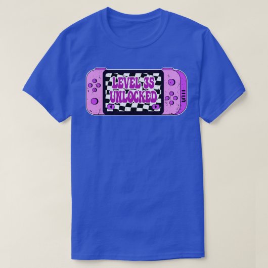 Niveau 35 geopend t-shirt (Design voorkant)
