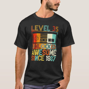Niveau 35 niet-vergrendeld Geweldige sinds 1987 35 T-shirt