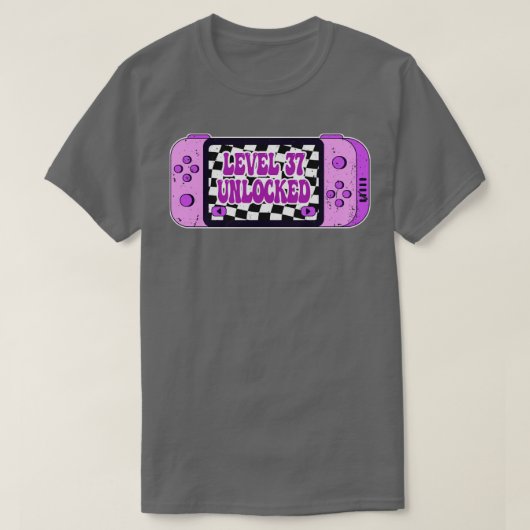 Niveau 37 geopend t-shirt (Design voorkant)