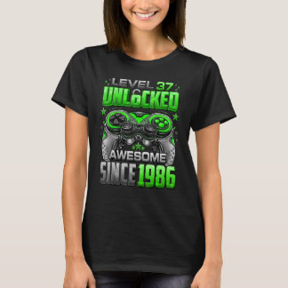 Niveau 37 niet-vergrendeld Geweldige sinds 1986 37 T-shirt