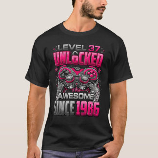 Niveau 37 niet-vergrendeld Geweldige sinds 1986 37 T-shirt