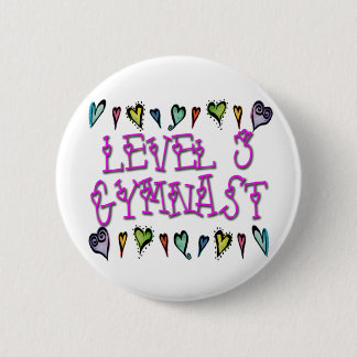 Niveau 3 Gymnast harten Ronde Button 5,7 Cm