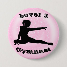 Niveau 3 Gymnast - Meisjes Gymnastiek Button