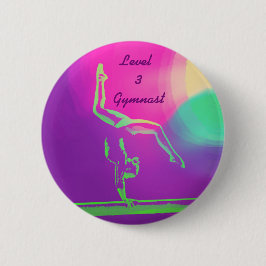 Niveau 3 Gymnast-toets Ronde Button 5,7 Cm
