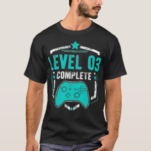 Niveau 3 Jubileum voor volledig videospellen T-shirt