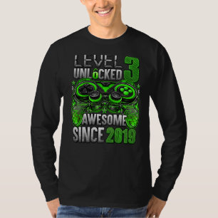 Niveau 3 niet-vergrendeld Geweldige sinds 2019 3e  T-shirt
