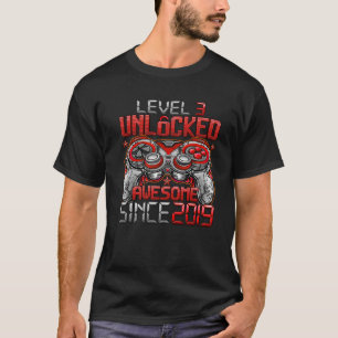 Niveau 3 niet-vergrendeld Geweldige sinds 2019 3x T-shirt