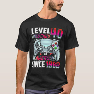 Niveau 40 niet-vergrendeld Geweldige sinds 1982 40 T-shirt