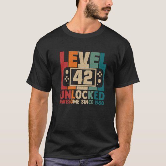 Niveau 42 Geweldige 1980 videokamer 42nd Bi zonder T-shirt (Voorkant)