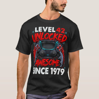 Niveau 42 niet-vergrendeld Geweldige sinds 1979 42 T-shirt