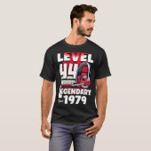 Niveau 44 jaar niet-vergrendeld sinds 1979 44e gam t-shirt (Voorkant volledig)