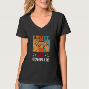 Niveau 45 Complete 45e verjaardag videogame Gaming T-shirt
