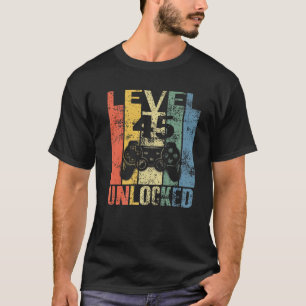 Niveau 45 ontgrendeld 45e verjaardag cadeau voor v t-shirt