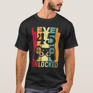 Niveau 45 Ontgrendeld Geweldige 1978 Videogame 45t T-shirt