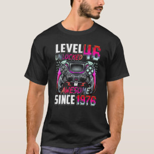 Niveau 46 niet-vergrendeld Geweldige sinds 1976 46 T-shirt