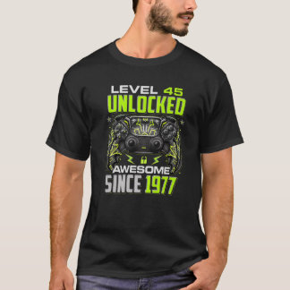 Niveau 46 niet-vergrendeld Geweldige sinds 1976 46 T-shirt