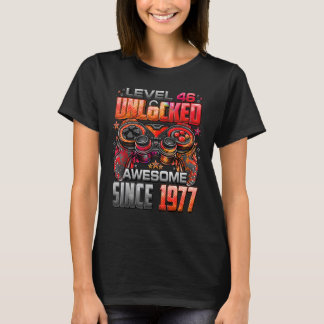 Niveau 46 niet-vergrendeld Geweldige sinds 1977 46 T-shirt