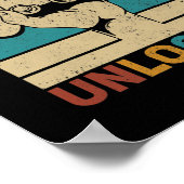 Niveau 47 niet-vergrendeld 47e verjaardag 47 jaar  poster (Hoek)