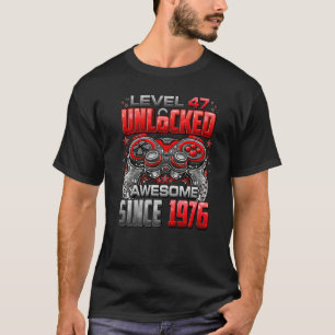 Niveau 47 niet-vergrendeld Geweldige sinds 1976 47 T-shirt