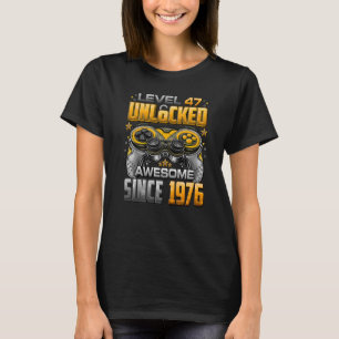 Niveau 47 niet-vergrendeld Geweldige sinds 1976 47 T-shirt