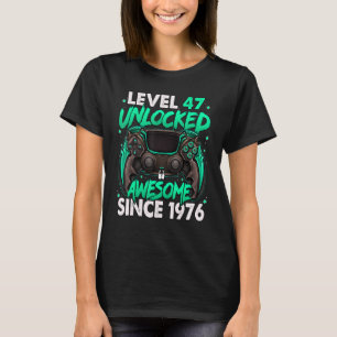 Niveau 47 niet-vergrendeld Geweldige sinds 1976 47 T-shirt