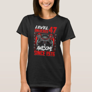 Niveau 47 niet-vergrendeld Geweldige sinds 1976 47 T-shirt