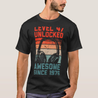 Niveau 47 niet-vergrendeld Geweldige sinds 1976 Vi T-shirt