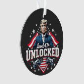 Niveau 47 ontgrendeld Trump wint inauguratie dag Ornament (voorkant)