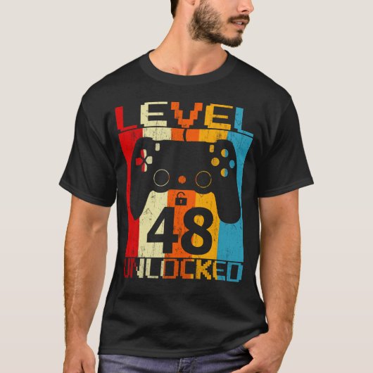 Niveau 48 ontgrendeld t-shirt (Voorkant)