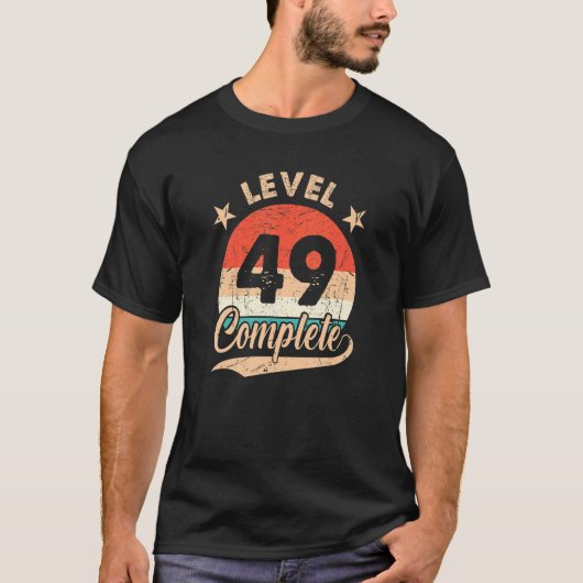 Niveau 49 Compleet Retro 49e Huwelijk Jubileum Fo T-shirt (Voorkant)