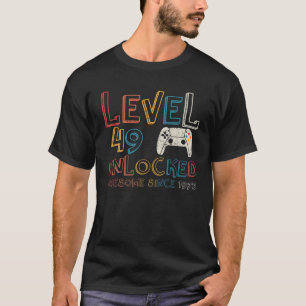Niveau 49 niet-vergrendeld Geweldige sinds 1972 Vi T-shirt