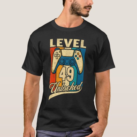Niveau 49 niet-vergrendeld Geweldige sinds 1973 49 T-shirt (Voorkant)